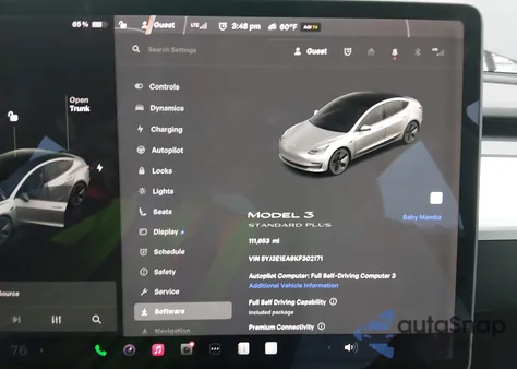 2019 Tesla Model 3 Long Range/Mid Range/Standard Range/Standard Range Plus from USA, damaged, VIN 5YJ3E1EA9KF302171